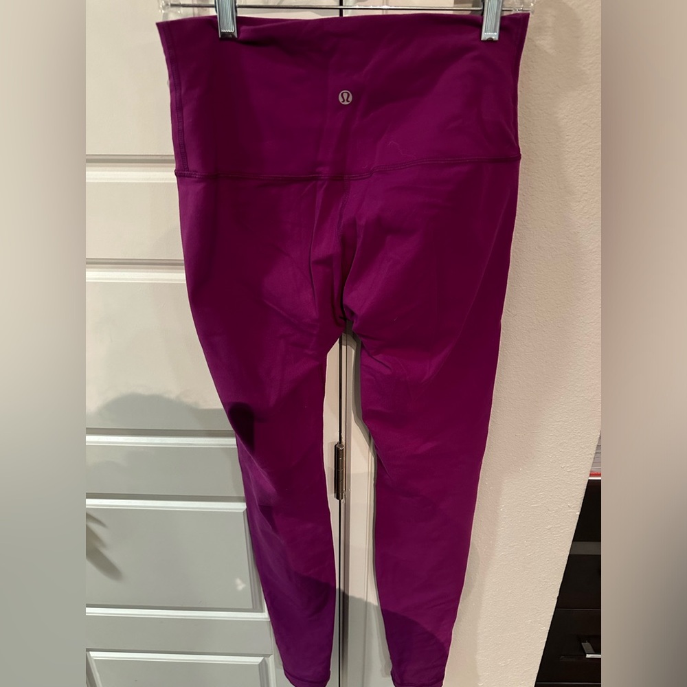 Pink Lululemon size 6 leggings